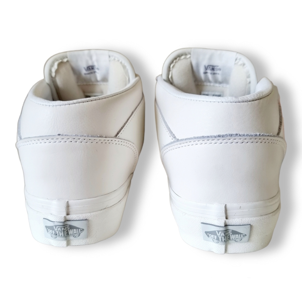Vans Half Cab 33 DX Vintage Leather in White & Grey UK 8 EUR 42 Men's US 9.0 - Picture 15 of 16